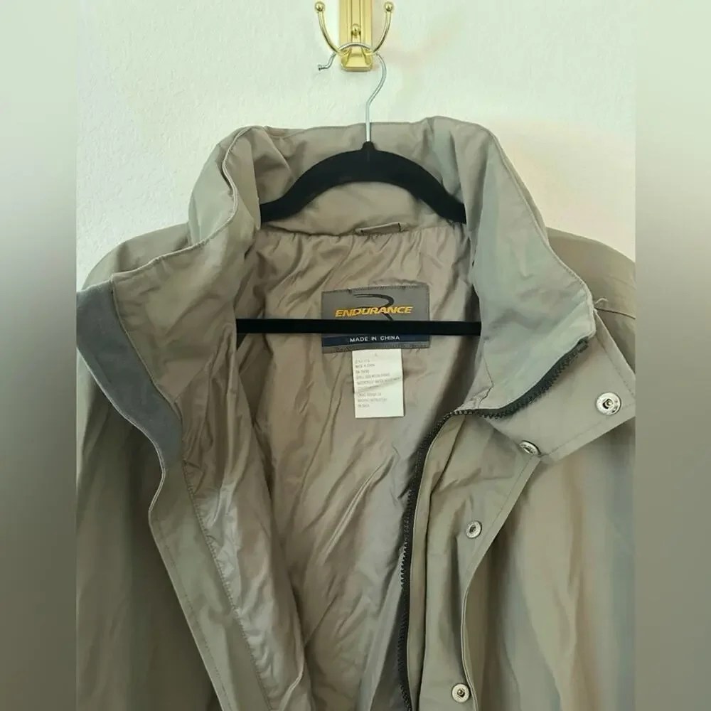 Men's Khaki/Olive Green Endurance Jacket Size Large